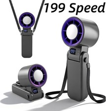 Mini Portable Personal Turbo Fan Ice Cooler 199 Speed for Beach Travel Cosmetic