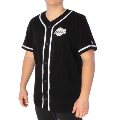 New Era Usé Logo Los Angeles Lakers Chemise Homme Noir 39096 - Photo 1/2