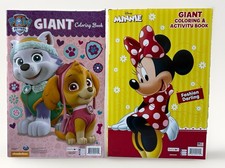 Minnie Mouse PAW Patrol Giant Coloring Books Lot of 2 Bendon Unused 2016
