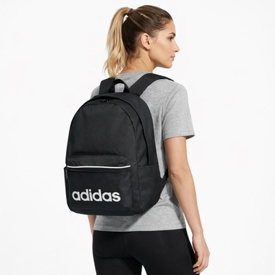 Adidas Linear Essentials Rucksack Freizeit Alltagsrucksack Unisex Schule Schwarz