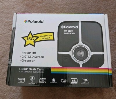 Polaroid 1080P HD Dash Cam with 16GB MicroSD Card - New in Box