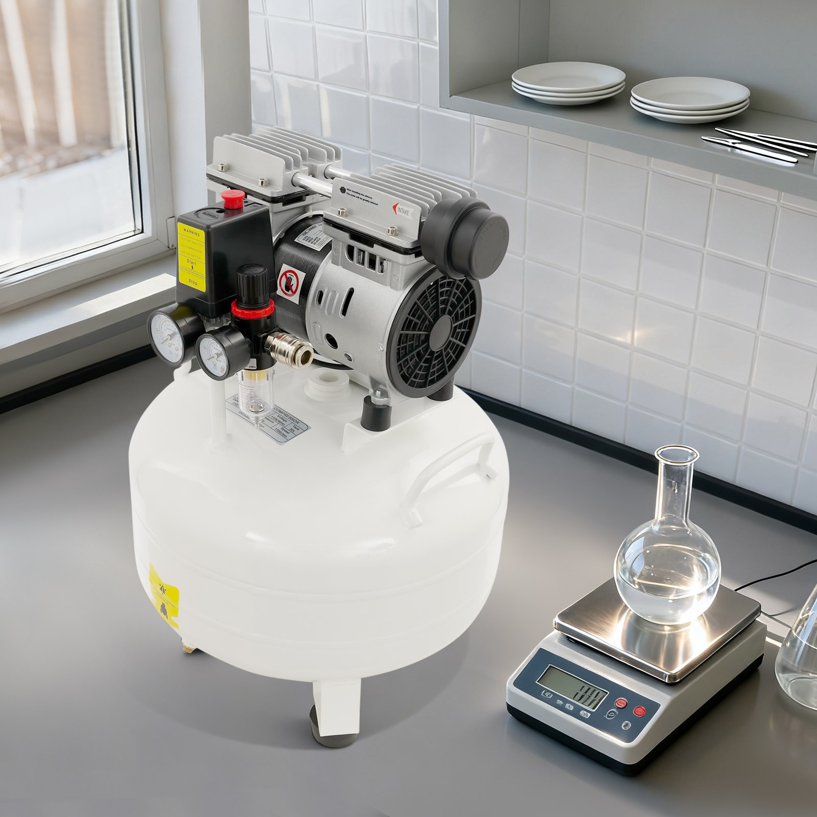 Air Compressor, Portable Air Compressor with Muffler, Air Compressor with Low No