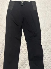 SHINESTAR Womens Black Pull-On Skinny Leg Pants w/Elastic Accent Size L