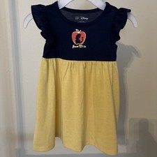 Disney Store Princess Snow White Short Sleeve Nightgown Pajama Girl Size 18-24m