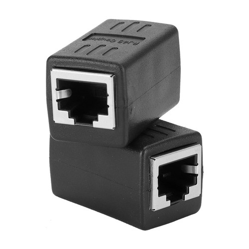 2x Cable Coupler RJ45 LAN Connector Embedded Type Female To Female Adapter Fo CB - Afbeelding 9 van 10
