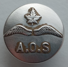 Canada Canadian WW2 Era Air Observation School 22.8mm Button by Scully Montreal