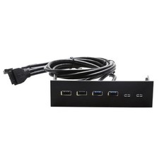 Brand NEW---5.25" 2-Port USB-3.0   2-Port USB-2.0 Hub Front Panel