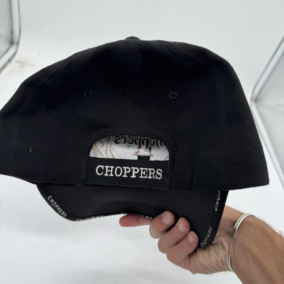Sombrero de Colección West Coast Choppers Snapback Jesse James Y2K Mezcla de Lana Negro Foto 4 de 4