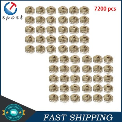 7200Pcs 1-3/4'' × 0.12'' Coil Roofing Nail Galvanized 3/8'' Head Diameter 15 Degree