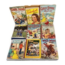 Lot of 9 x vintage ANNUALS Girls Boys bundle 1950 to 1966.