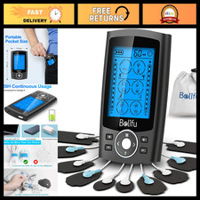 Dual Channel TENS EMS Unit - 24 Modes Muscle Stimulator for Pain Relief, 10 Pads