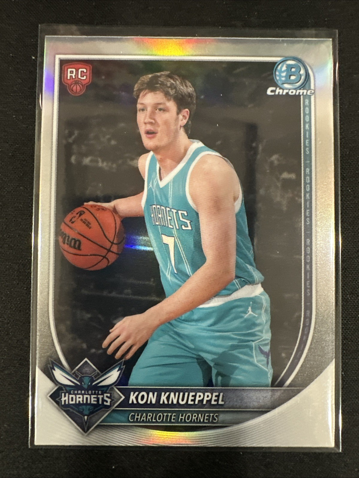 2025 Bowman - Kon Knueppel #BRR-4 Chrome Rookie Red Rc Variation