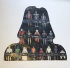 1980 Vintage Star Wars Darth Vader Action Figure Carrying Case Paper Insert