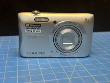 Camera -Nikon COOLPIX S3700 Digital - 20.1MP - 8x - Wi-Fi - HD -No Charger