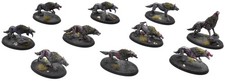 SOULBLIGHT GRAVELORDS 10 Dire Wolves #2 PRO PAINTED Sigmar 0759