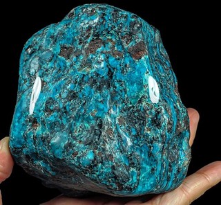 2863 5 quilates azul ahumado turquesa pulido espécimen áspero Lander County YYL123