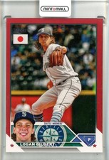 2023 Topps Japan Edition Logan Gilbert Red Parallel 2/5 Seattle Mariners