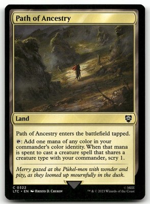 Path of Ancestry #322 (NM) Lord of the Rings LTC Magic MTG