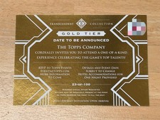 2025 TOPPS TRANSCENDENT BASEBALL EXCLUSIVE VIP PARTY INVITATION GOLD TIER 23/100