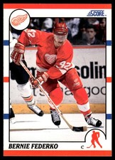1990-91 Score American BERNIE FEDERKO #252 Detroit Red Wings HOF