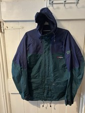 Berghaus 90s Vintage MountainTrek Hurricane Aqua Foil Blue Jacket Size Small