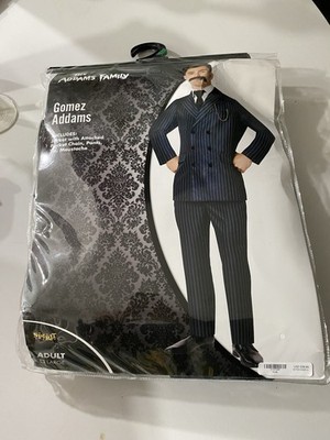 Spirit Gomez Addams Adult Costume Complete Outfit Black White Size L