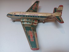 Vintage Yonezawa Comet Jetliner Tin Toy Friction Airplane N017 De Havilland Part