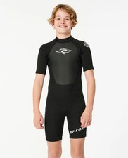 Rip Curl Omega 2mm Spring Shorty Wetsuit - Youth - 10 / Black