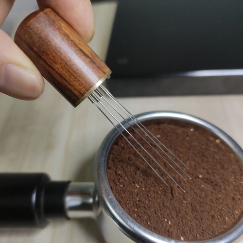 Strumento Distribuzione Agitatore Espresso Agitatore Polvere Panno Caffè - Foto 7 di 12