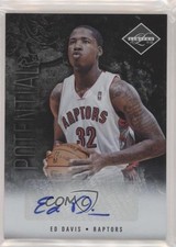 2011-12 Panini Limited Potential Signatures 40/99 Ed Davis #6 Auto no9