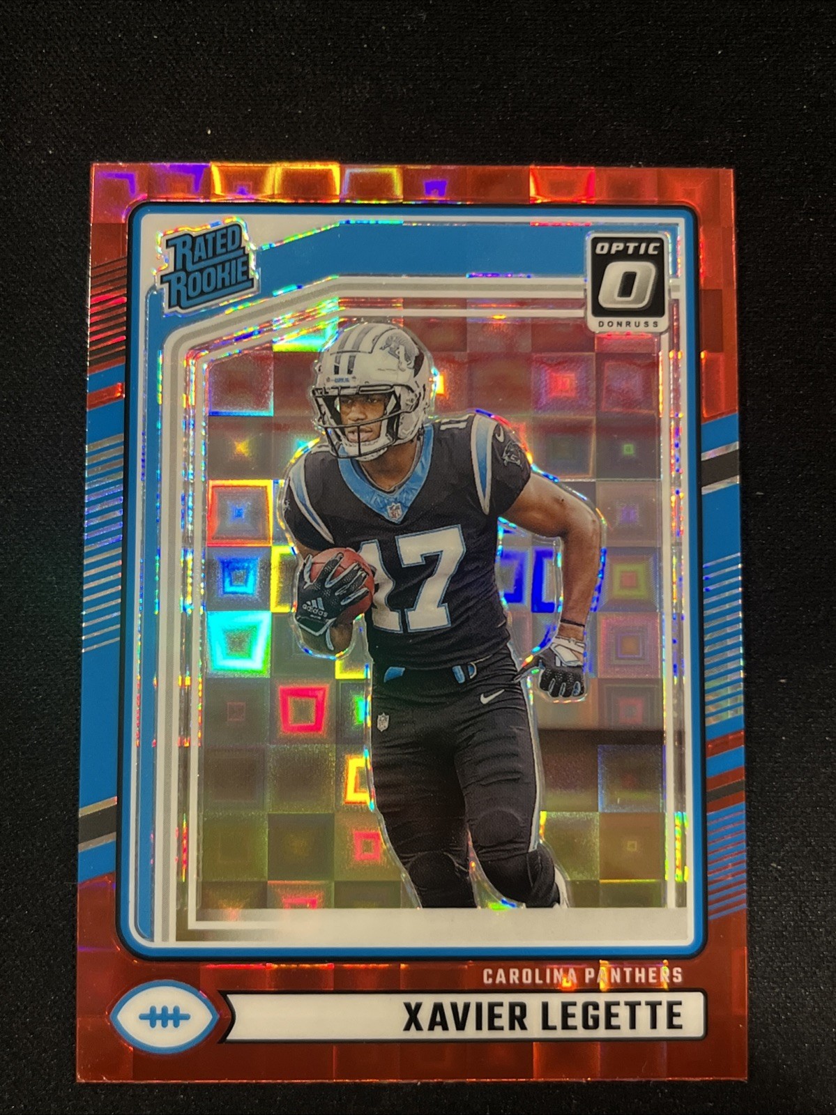 2024 Panini Donruss - Rated Rookie Xavier Legette #323 Optic Preview Red Pandora