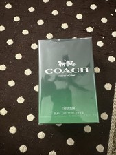 Coach New York Green 3.3 oz EDT Cologne for Men Brand New In Box