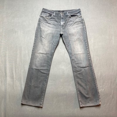 Fidelity Jeans Mens 38x34 Gray 50-11 Relaxed Straight Leg Denim Made in USA