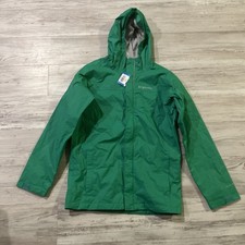 Columbia Boys' Youth Watertight jacket in Dark Lime color size Large