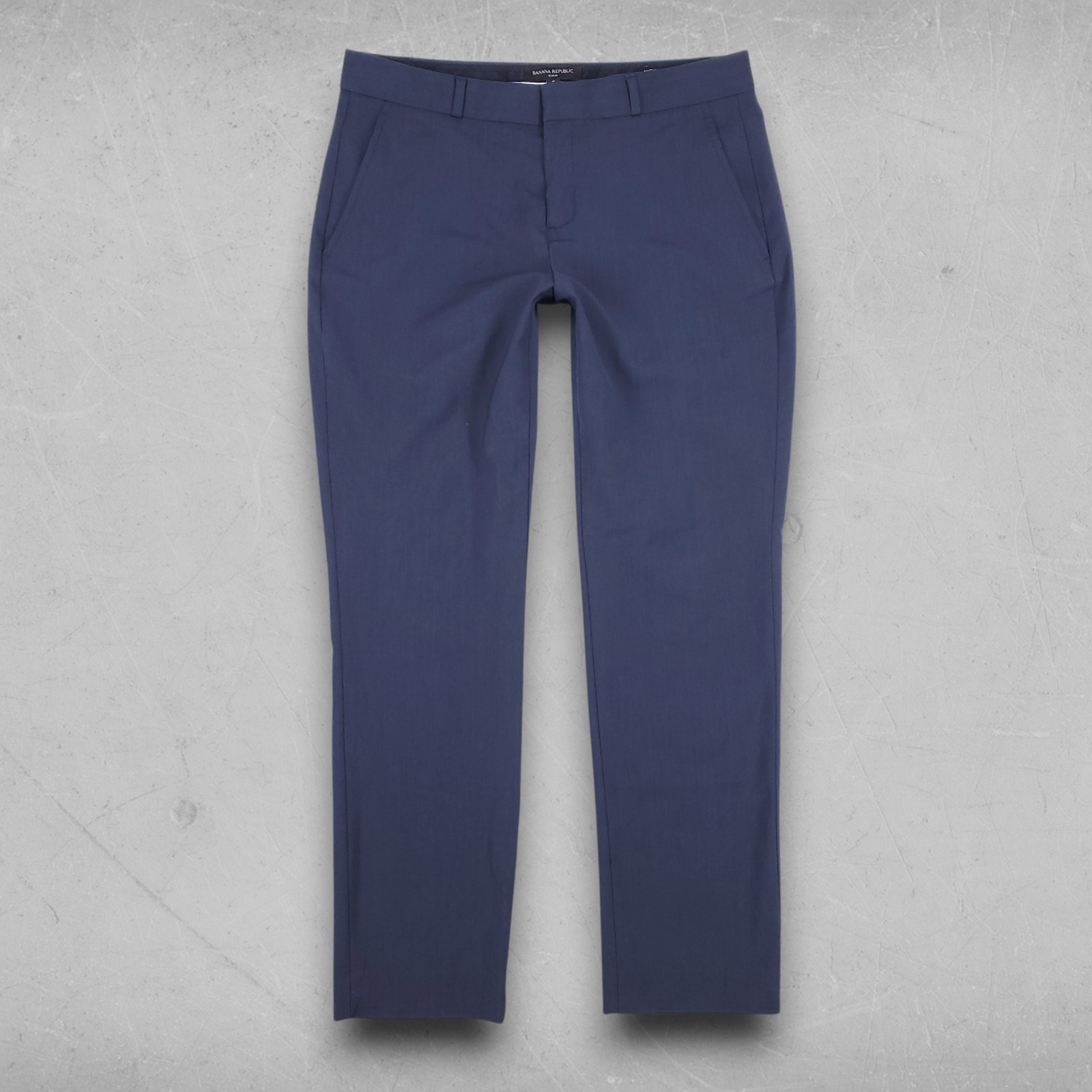 Banana Republic Ryan Pants Women 6 Navy Italian Wool Blend Work Career Office