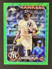 2024 Topps Chrome Update Series - Jazz Chisholm #USC78 Green Wave Refractor /99