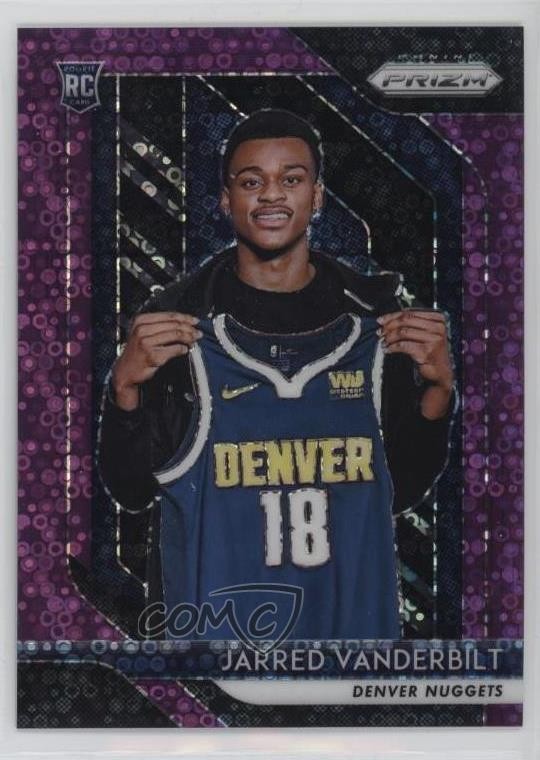 2018-19 Panini Prizm Fast Break Purple Prizm 21/75 Jarred Vanderbilt #42 14cm