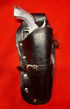 Vintage 1950  s Kilgor Pal Cowboy Cap Gun  Ruff'n'Ready Leather Holster Set