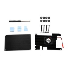 Metal Case Shell w/ Fan Active Passive Cooling Radiator Heatsink for Orange Pi 5