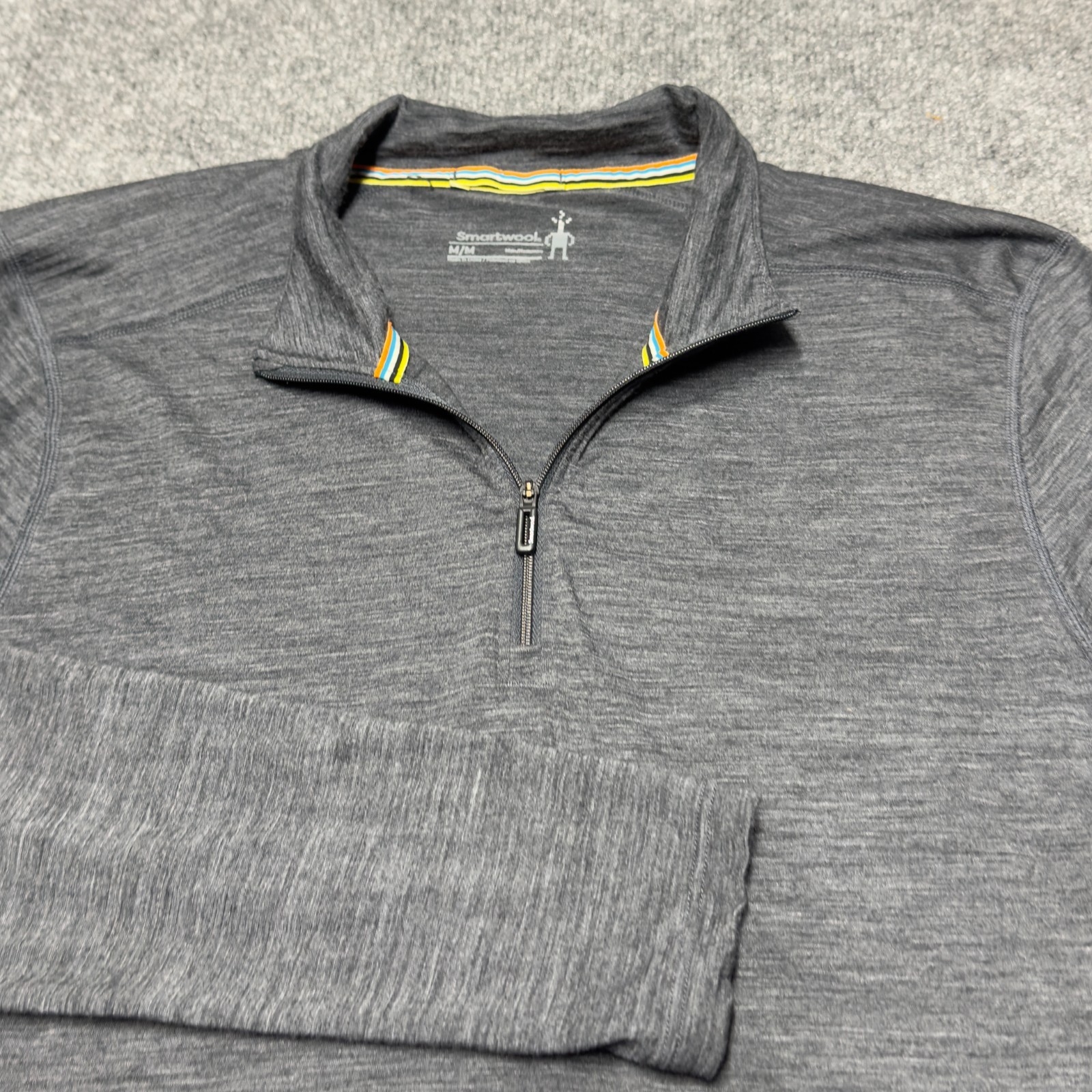 Smartwool Wool Blend Base Layer Quarter Zip Pullo… - image 1