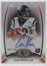 2012 Topps Platinum Rookie Black Refractor 104/150 Case Keenum #156 Auto vb2