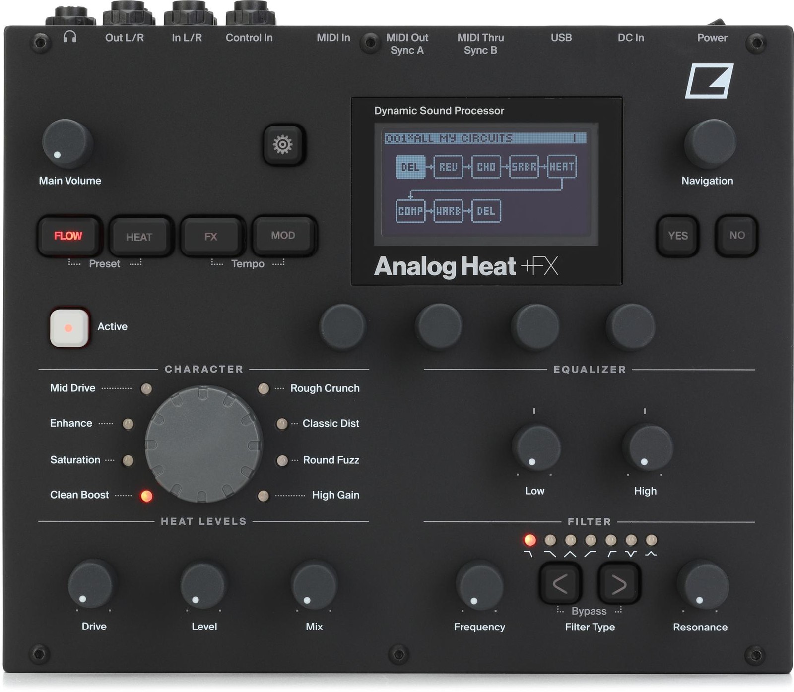 Аналоговый звуковой процессор Elektron Heat +FX с динамическим звучанием