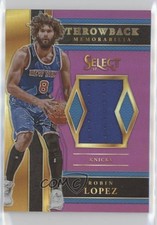 2017-18 Panini Select Throwback Memorabilia Purple Prizm 54/99 Robin Lopez 00ix