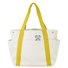 Authentic HERMES mile Pass Pass Koala mother s bag tote bag canvas beige