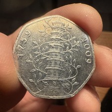 2009 Kew Gardens 50p Circulated Genuine Fifty Pence Coin