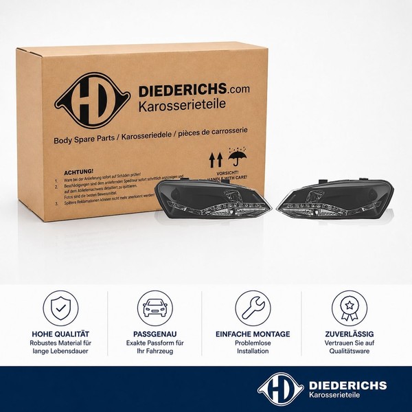 Hauptscheinwerfersatz Diederichs 2206686 FÜR VW-image