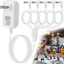 Aulock 4.5V Power Adapter Compatible with Lemax Christmas Village Accessories - 
