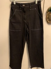 WILFRED FREE Aritiza Black High-Rise Large Pocket Utility Pant SZ 8