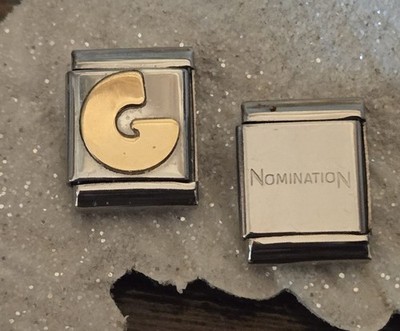 Authentic Nomination **BIG** LINK - LETTER G-PLUS EXTRA LINK