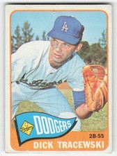 Dick Tracewski 1965 Topps #279 Los Angeles Dodgers Pr-Fr Tape